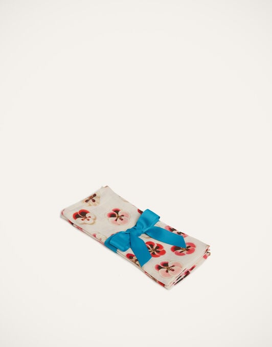 Large Napkins Set Of 2 La DoubleJ: Micro Pansy NAP0006LIN001