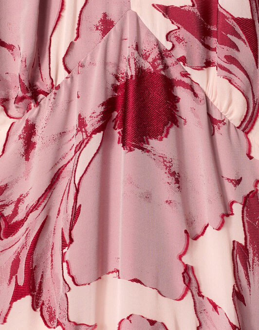 Eve-Ning V Dress La DoubleJ: Sylph Fil Coupé Pink Eve-Ning V Dress La DoubleJ: Sylph Fil Coupé Pink DRE0867FCP007