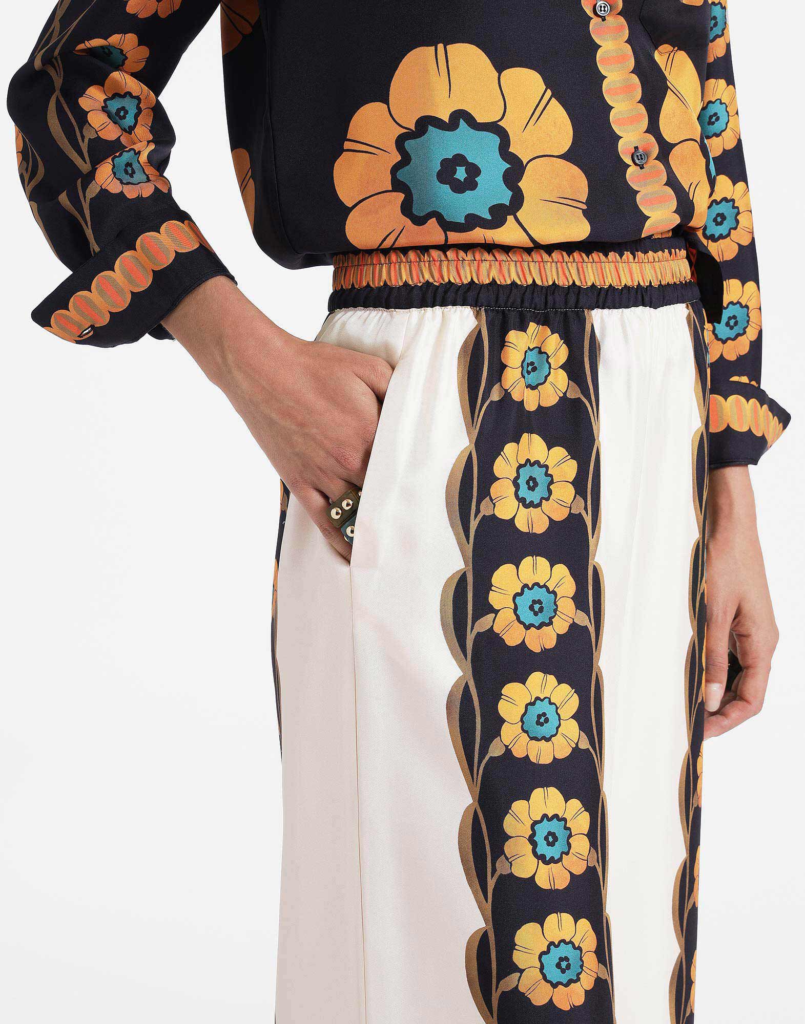 Palazzo Pants La DoubleJ: Daisychain Placée Orange Palazzo Pants La DoubleJ: Daisychain Placée Orange TRO0026SIL006