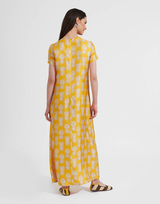 Swing Dress La DoubleJ: Pineapple Sunflower DRE0001SIL001