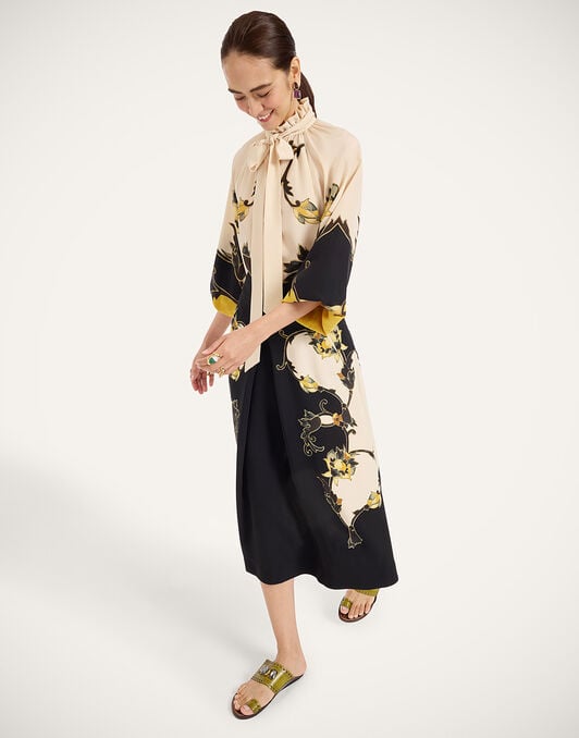 Santa Monica Skirt La DoubleJ: Buttercup Placée Black Santa Monica Skirt La DoubleJ: Buttercup Placée Black SKI0033VIS006