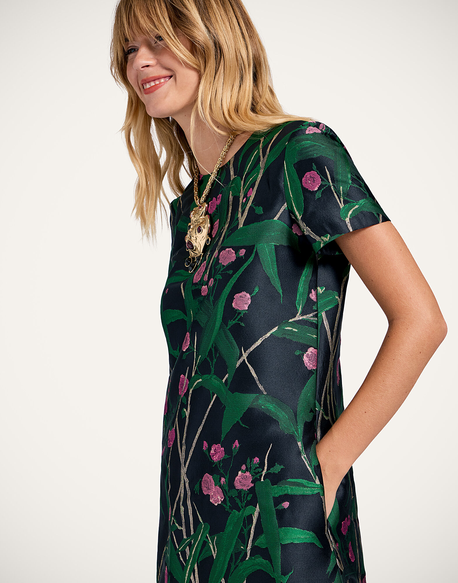 Swing Dress La DoubleJ: Bamboo Black DRE0001JCQ119
