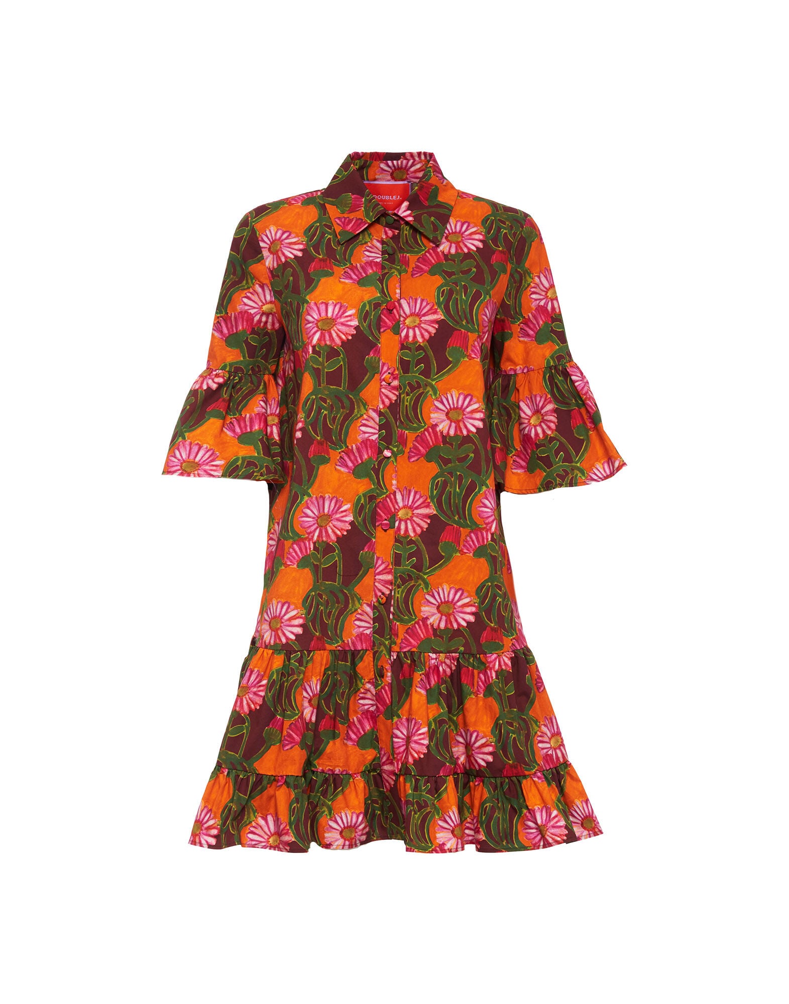 Choux Dress La DoubleJ: Orange Gerber DRE0205COT015
