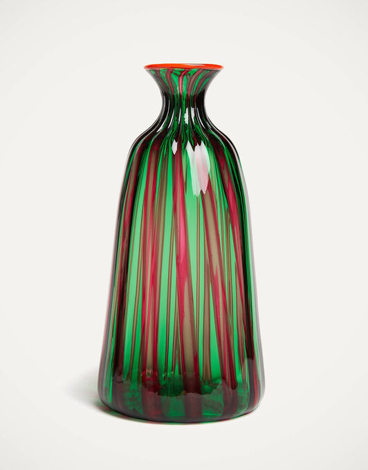 Bottiglia Vase (Ridged) La DoubleJ: Verde/Fucsia Bottiglia Vase (Ridged) La DoubleJ: Verde/Fucsia VAS0010MUR001