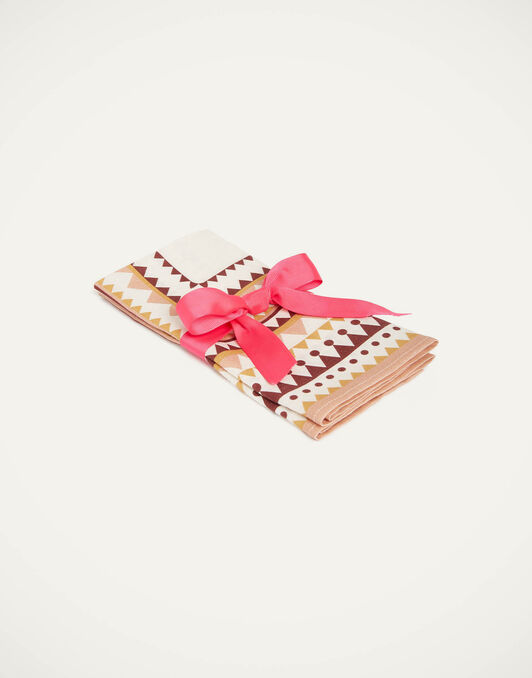 Large Napkins Set Of 2 La DoubleJ: Doric Placée Pink Large Napkins Set Of 2 La DoubleJ: Doric Placée Pink NAP0006LIN001