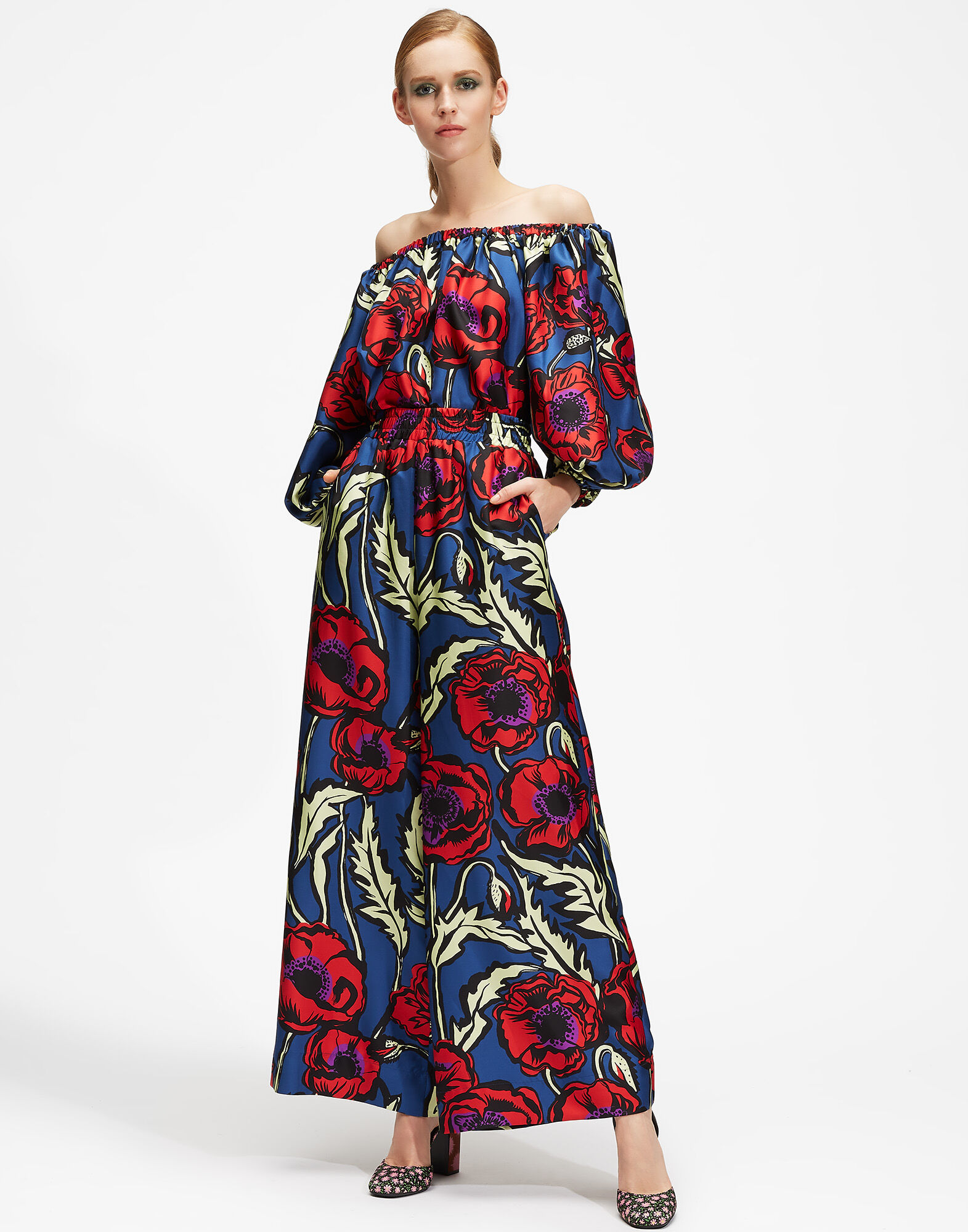 Palazzo Pants La DoubleJ: Big Blooms Palazzo Pants LaDoubleJ: Big Blooms TRO0003SIL001