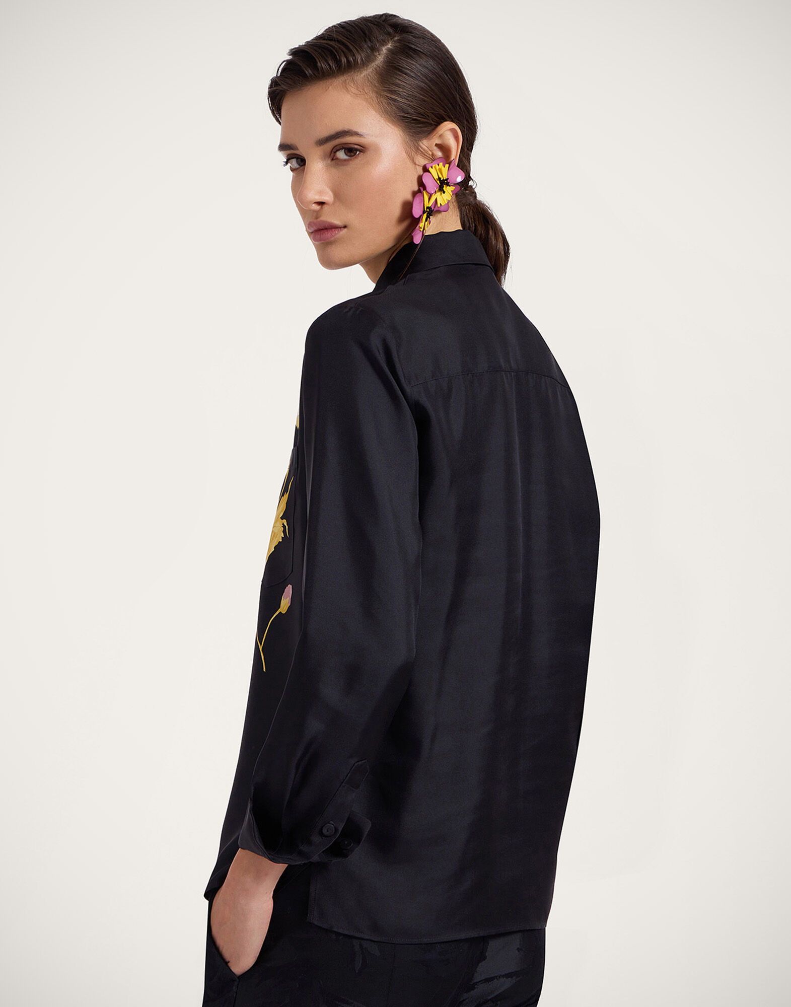 Boy Shirt La DoubleJ: Sylph Placée Black Boy Shirt La DoubleJ: Sylph Placée Black SHI0040SIL001