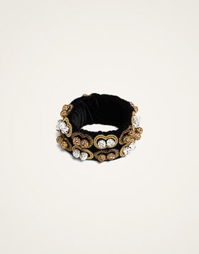 Tesoro Double Bracelet La DoubleJ: Solid Black BAC0009VEL015