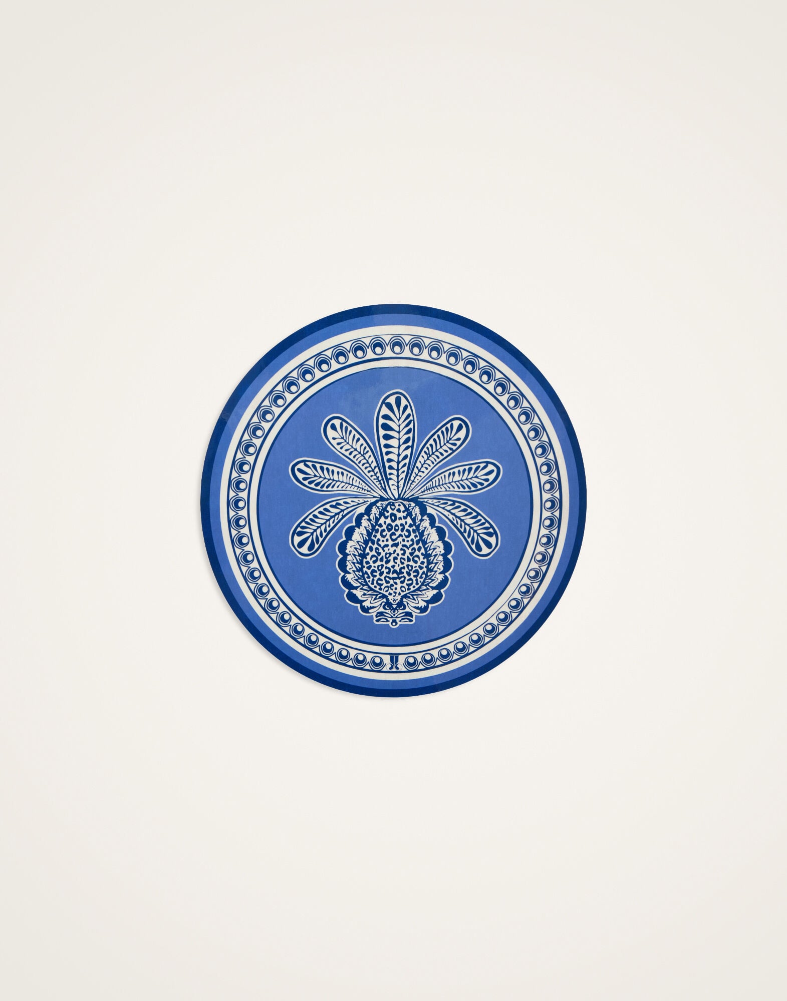 Disk Placemats Set Of 2 La DoubleJ: Big Pineapple Blue Disk Placemats Set Of 2 La DoubleJ: Big Pineapple Blue PMT0032CRK001