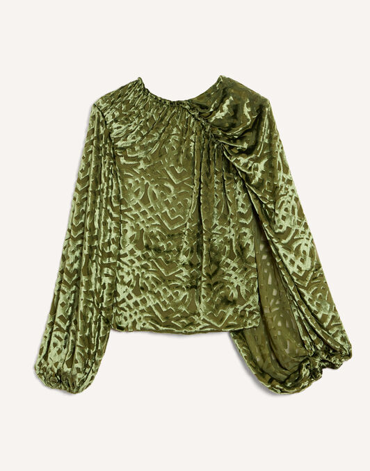 Brigid Top La DoubleJ: Verona Green TOP0228VEL021