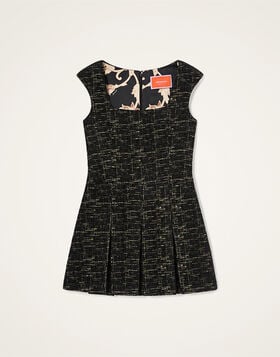 Pixie Dress La DoubleJ: Bicolor Black DRE1146WOL040