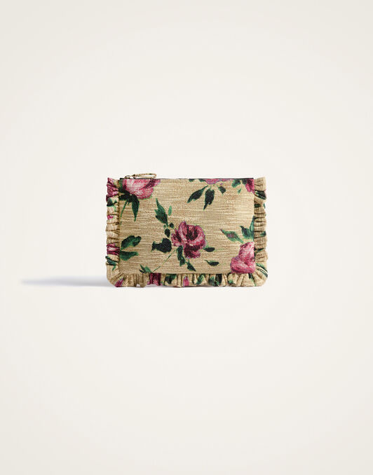Hand Pochette La DoubleJ: Roses Light Beige Hand Pochette La DoubleJ: Roses Light Beige BAG0059COT069