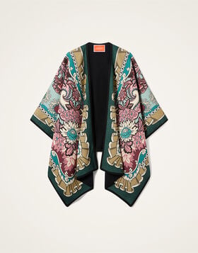 Soul Poncho La DoubleJ: Symposium Placée Light Blue Soul Poncho La DoubleJ: Symposium Placée Light Blue SCA0047PLA003