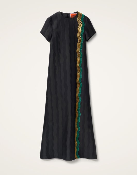 Super Swing Dress La DoubleJ: The Nile Black DRE0001JCQ081