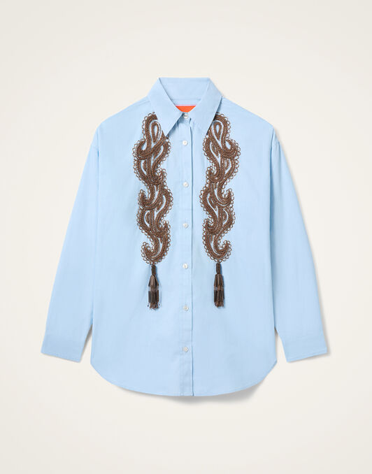 Better Than Your Boyfriend's Shirt La DoubleJ: Solid Light Blue SHI0177COT082