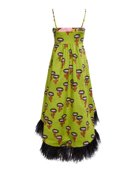 La Scala Dress La DoubleJ: Chirpy Cactus Verde La Scala Dress LaDoubleJ: Chirpy Cactus Verde DRE0160COT005