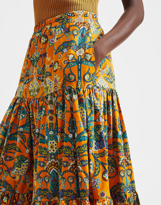 Big Skirt La DoubleJ: Tree Of Life Arancio Big Skirt LaDoubleJ: Tree Of Life Arancio SKI0001COT020