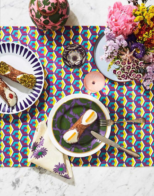 Dessert Plate Set of 2 La DoubleJ: Wildbird Lilla/Verde Dessert Plate Set of 2 La DoubleJ: Wildbird Lilla/Verde DIS0023CER001
