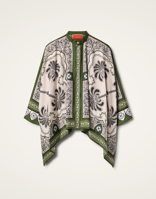 Foulard Shirt La DoubleJ: Mirage Placée Green SHI0167LAC008