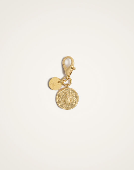 Mini Scarab Charm La DoubleJ: 24k Gold Plate Mini Scarab Charm La DoubleJ: 24k Gold Plate CHM0012BRA003