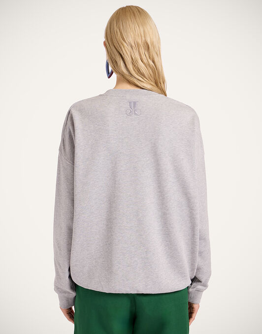 Off Court Sweatshirt La DoubleJ: Divine Grey Off Court Sweatshirt La DoubleJ: Divine Grey SWE0035JER054