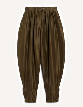 Harem Pants La DoubleJ: Solid Moss Green TRO0216SIL031
