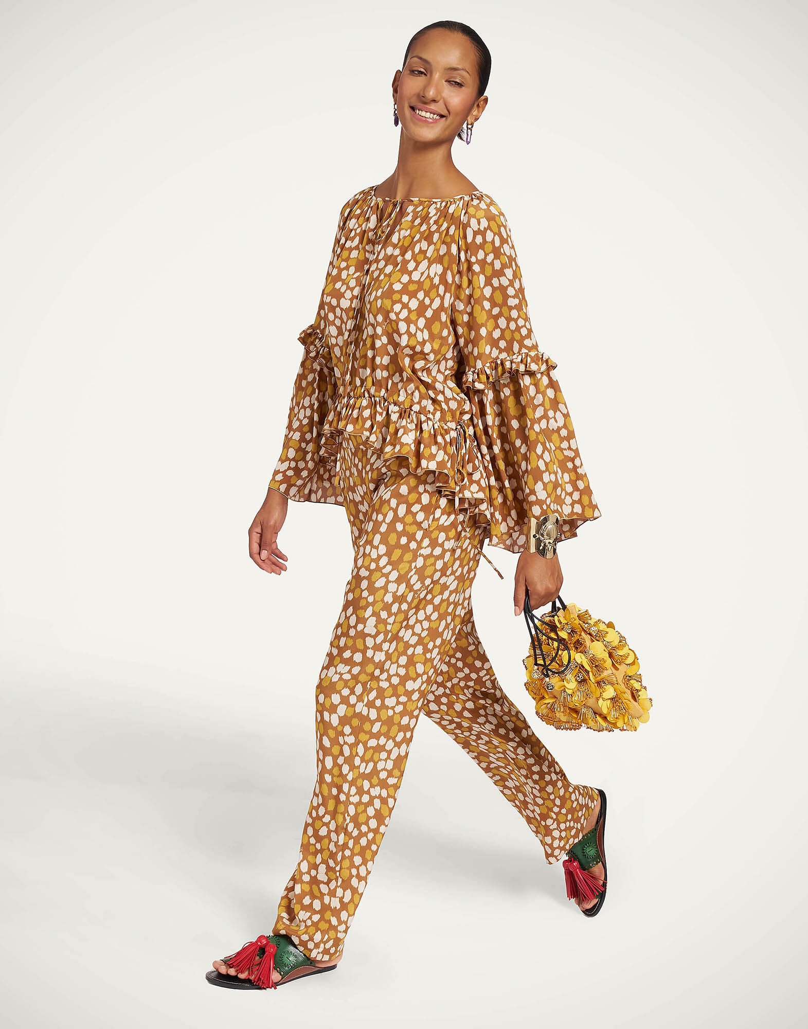Club Pants La DoubleJ: Spots Caramel Club Pants La DoubleJ: Spots Caramel TRO0211CRE001