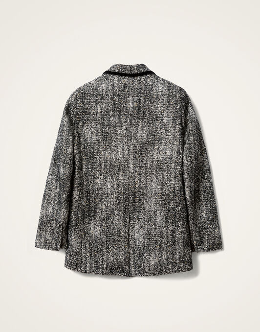 Jagger Jacket La DoubleJ: Solid Black & White Jagger Jacket La DoubleJ: Solid Black & White JAC0154WOL031