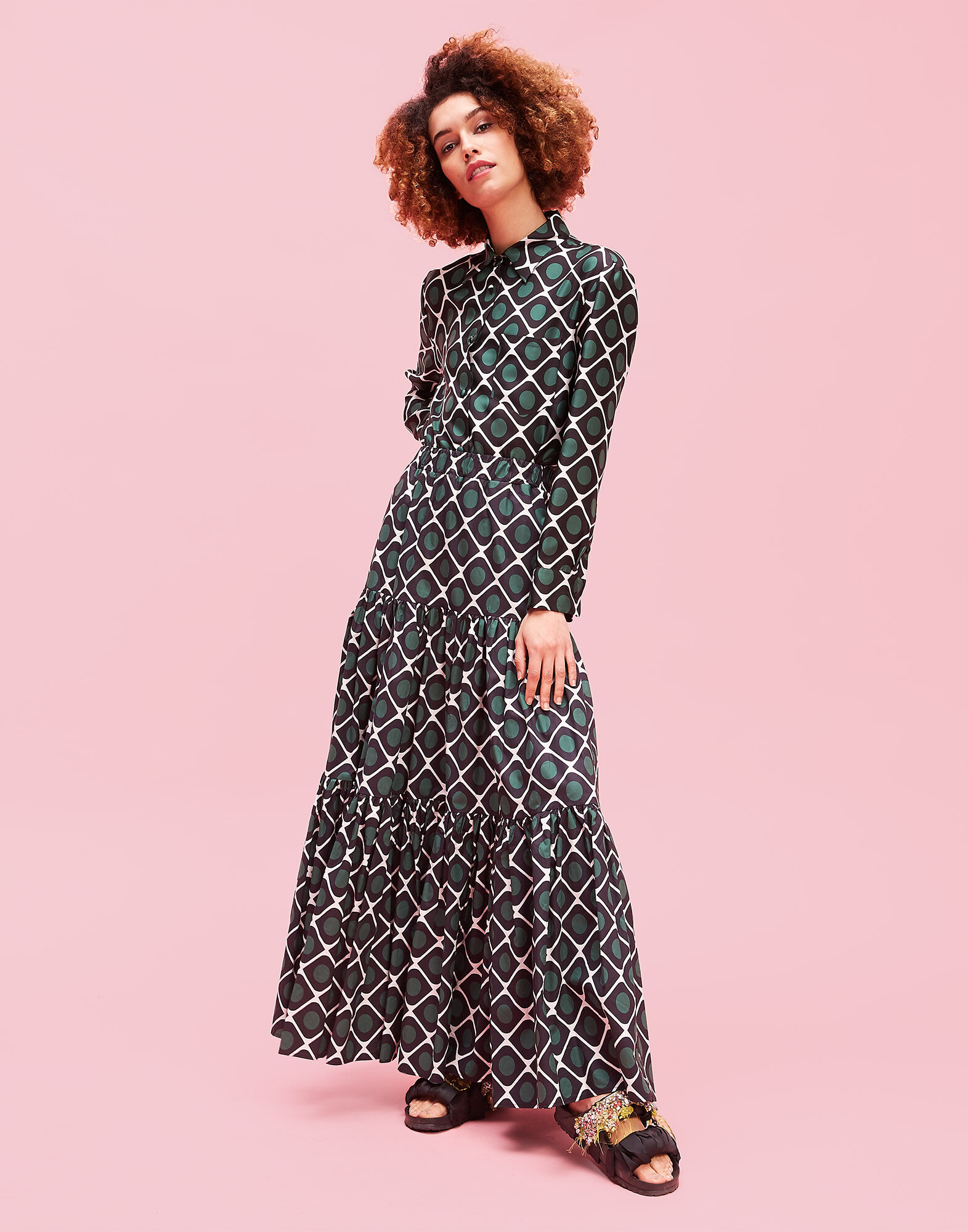 Big Skirt La DoubleJ: Olive Big Skirt LaDoubleJ: Olive SKI0001COT020