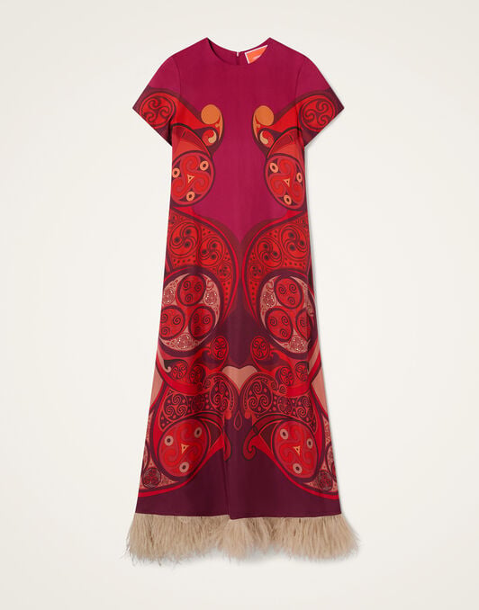 Swing Dress La DoubleJ: Alchemy Placée Dark Red Swing Dress La DoubleJ: Alchemy Placée Dark Red DRE0864SIL026