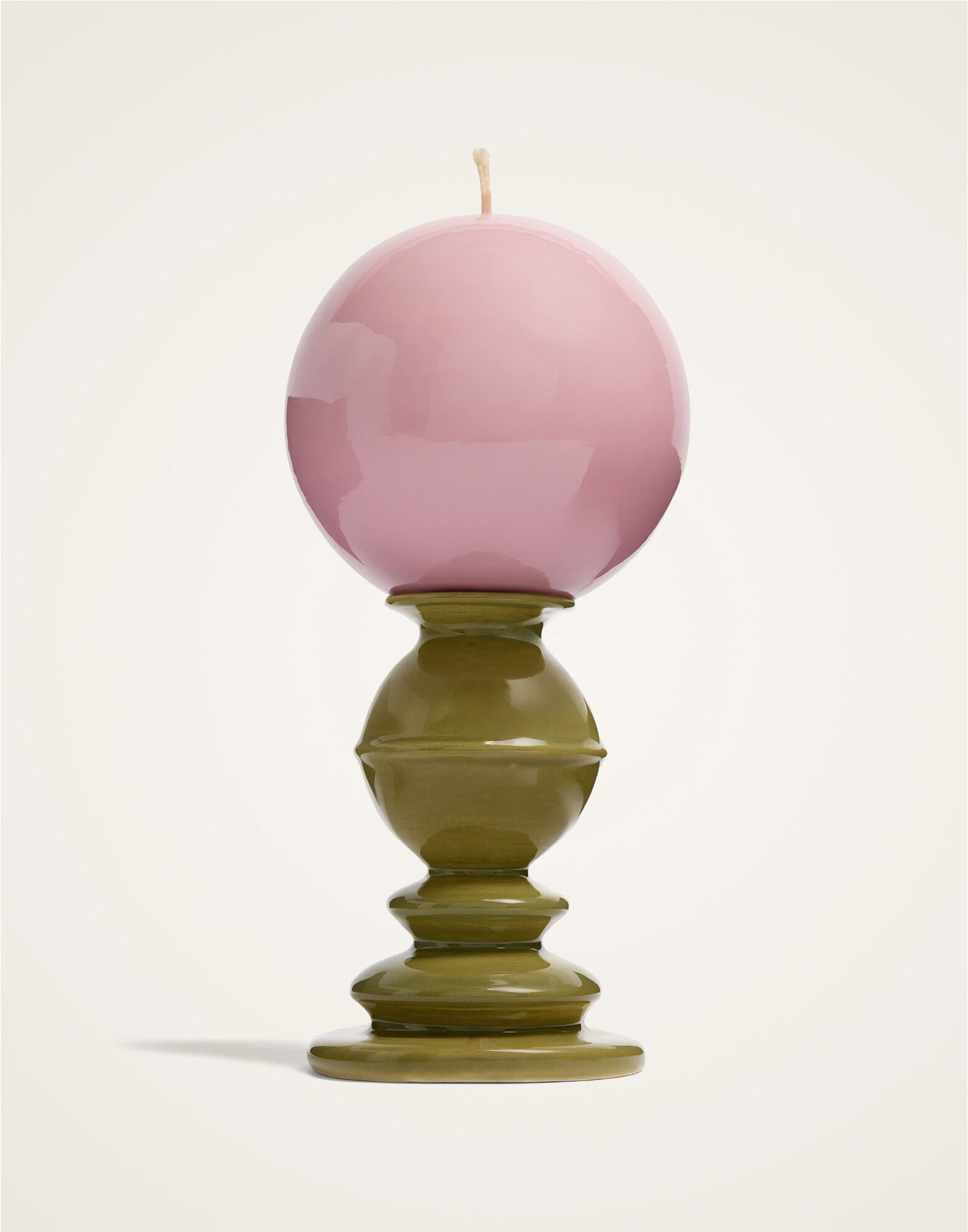 Mini Space Pillar Candle La DoubleJ: Bicolor Pistachio Mini Space Pillar Candle La DoubleJ: Bicolor Pistachio OTC0011CEW001