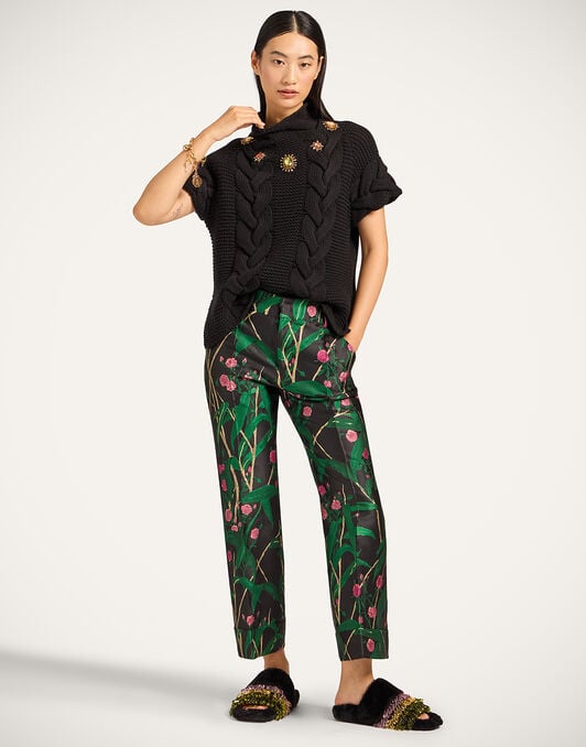 Portrait Top La DoubleJ: Solid Black PUL0204KNI120