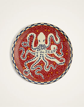 Decorative Plate La DoubleJ: Plant the Seed Red DPL0001CER001