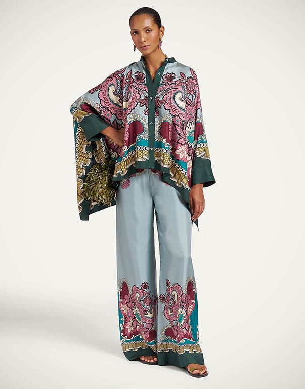 Palazzo Pants La DoubleJ: Symposium Placée Light Blue Palazzo Pants La DoubleJ: Symposium Placée Light Blue TRO0026SIL006