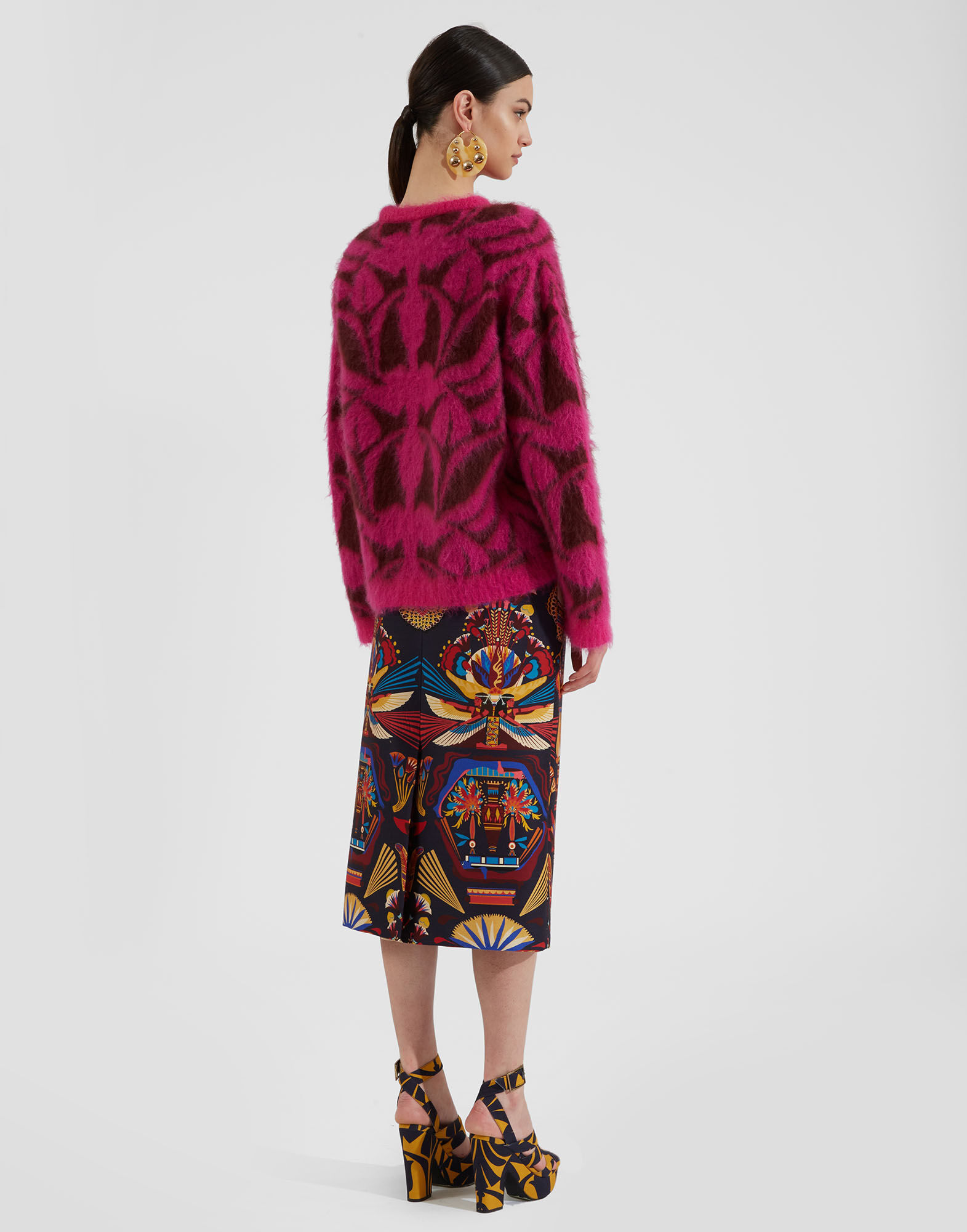 Camden Jumper La DoubleJ: Fuchsia & Bordeaux PUL0165KNI090