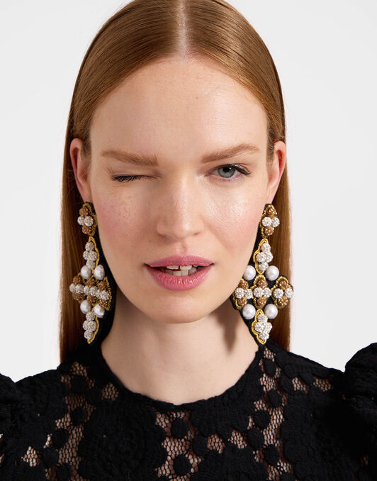 Ella Earrings La DoubleJ: Solid Gold Ella Earrings La DoubleJ: Solid Gold EAR0042EMB059