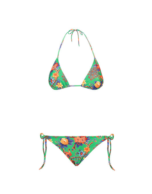 Triangle Bikini Top La DoubleJ: Pavone Verde Triangle Bikini Top LaDoubleJ: Pavone Verde SWI0003LYC001