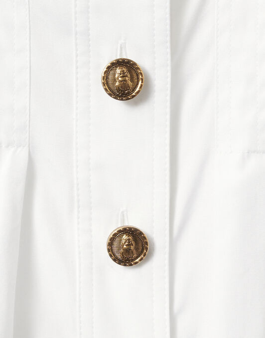 Primrose Shirt La DoubleJ: Solid White Primrose Shirt La DoubleJ: Solid White SHI0122COT064