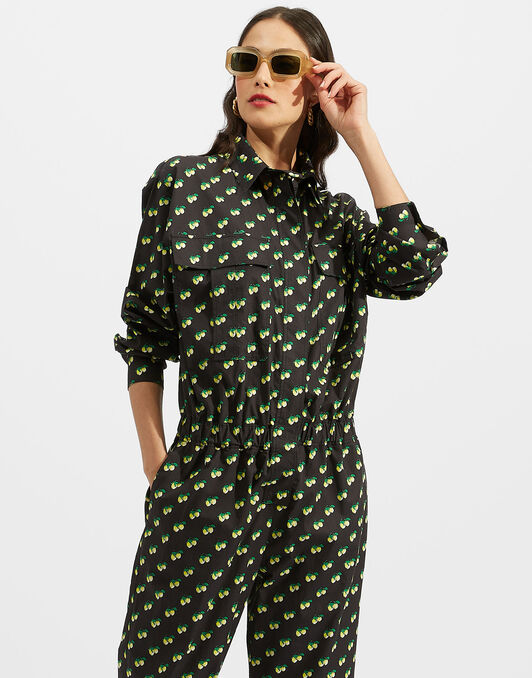 Aviator Jumpsuit La DoubleJ: Limoncello Aviator Jumpsuit La DoubleJ: Limoncello DRE0489COT039