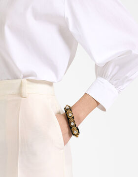 Tesoro Bracelet La DoubleJ: Solid Black BAC0010VEL015