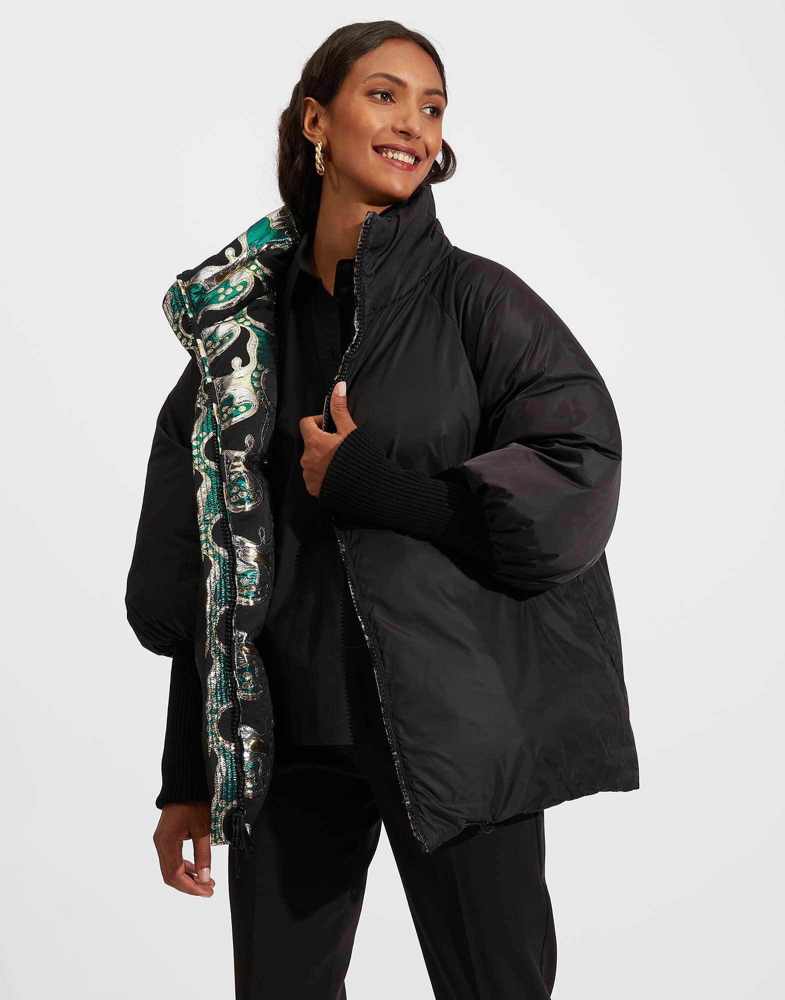 Reversible St. Moritz Jacket La DoubleJ: Spritz Verde DOW0003JCQ053