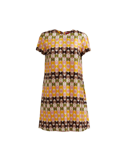 Mini Swing Dress La DoubleJ: Mezzaluna Chocolate Mini Swing Dress La DoubleJ: Mezzaluna Chocolate DRE0963SIL006
