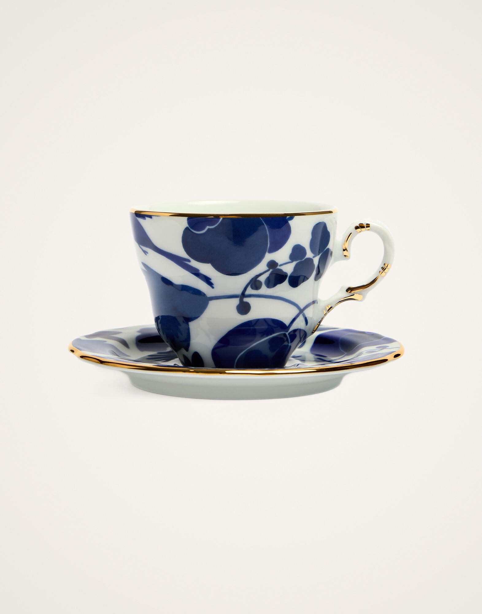 Mama Tea Cup Set Of 2 La DoubleJ: Wildbird Blue Mama Tea Cup Set Of 2 La DoubleJ: Wildbird Blue CUP0006CER001