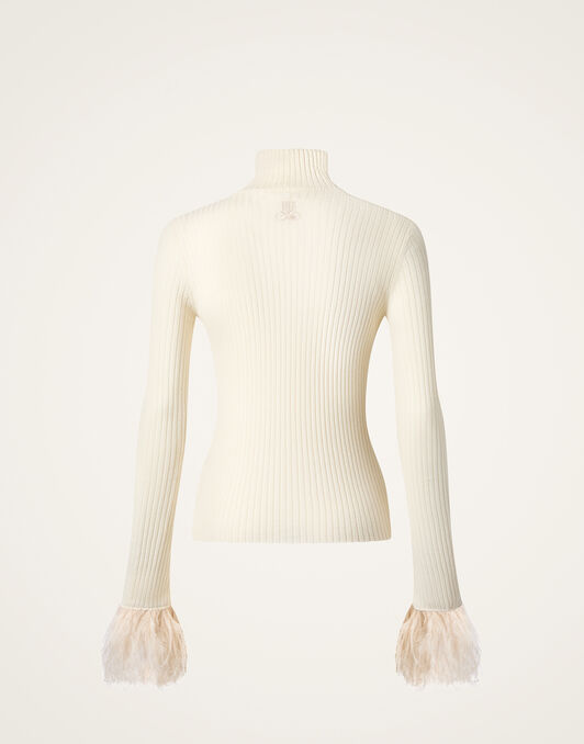 High Kick Top La DoubleJ: Solid Off White PUL0167KNI091