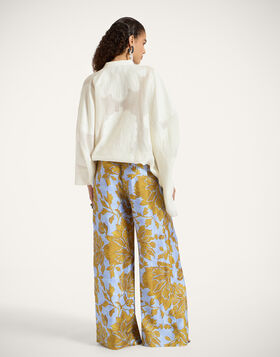 Palazzo Pants La DoubleJ: Tangle Light Blue TRO0003SIL001