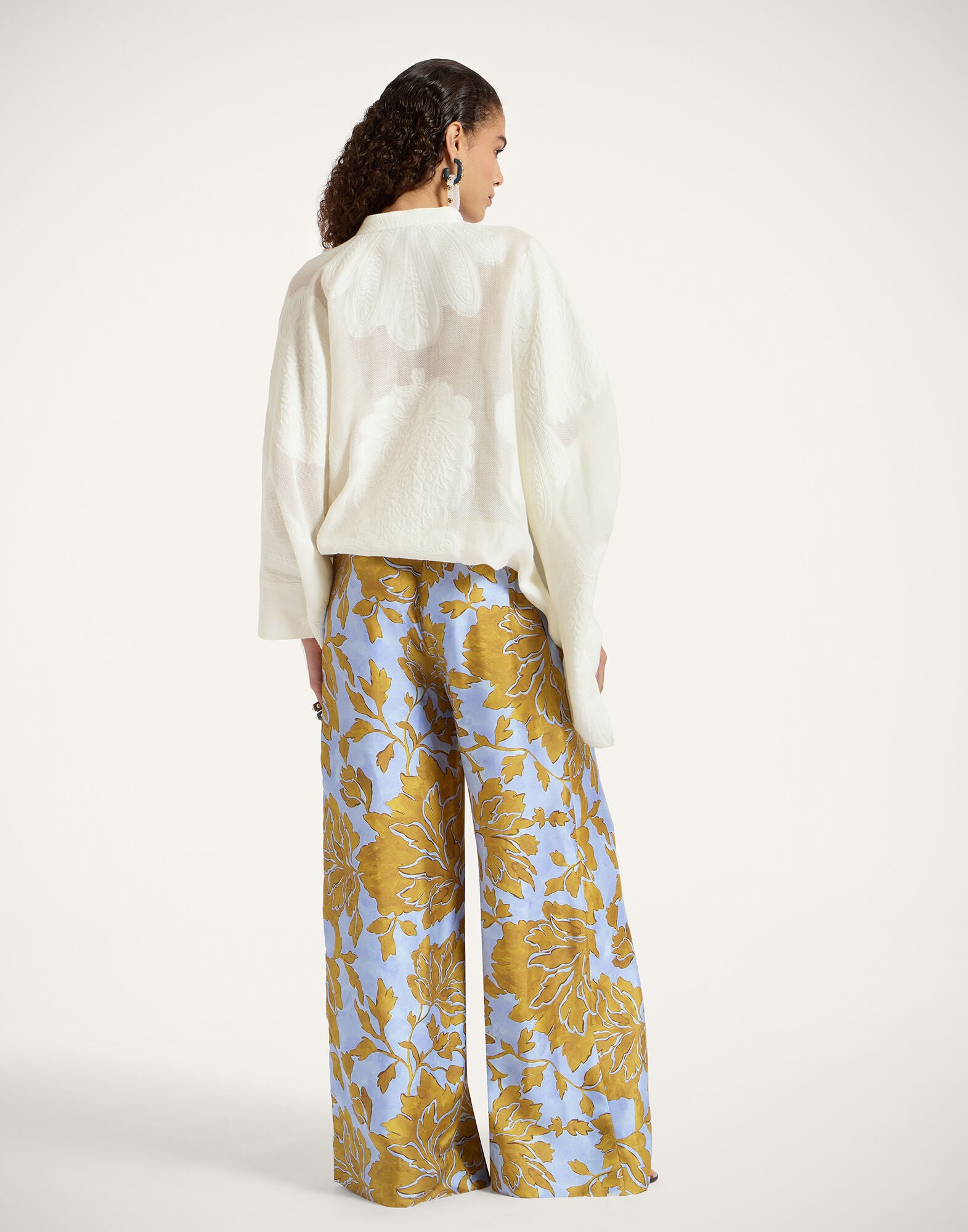 Palazzo Pants La DoubleJ: Tangle Light Blue Palazzo Pants La DoubleJ: Tangle Light Blue TRO0003SIL001