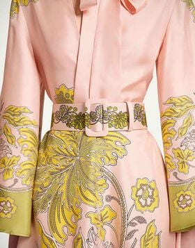 Medium Belt La DoubleJ: Swathe Placée Pink BEL0017FOD009