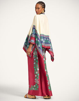 Palazzo Pants La DoubleJ: Regalia Placée Red TRO0026SIL006