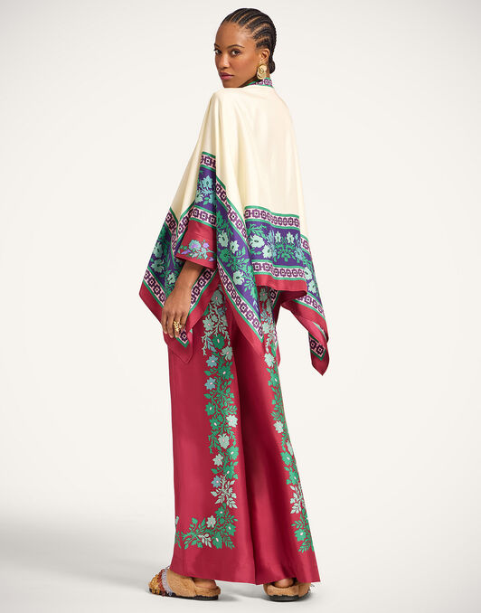 Palazzo Pants La DoubleJ: Regalia Placée Red TRO0026SIL006