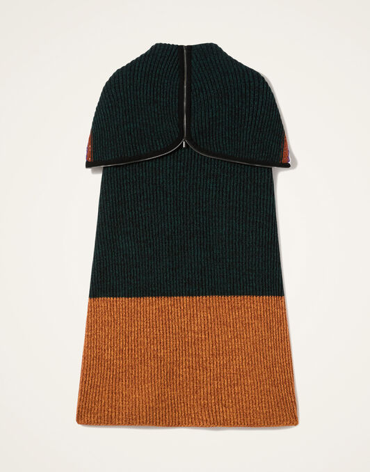 Gala Cape La DoubleJ: Color Block Dark Green & Rust Gala Cape La DoubleJ: Color Block Dark Green & Rust JAC0185KNI188